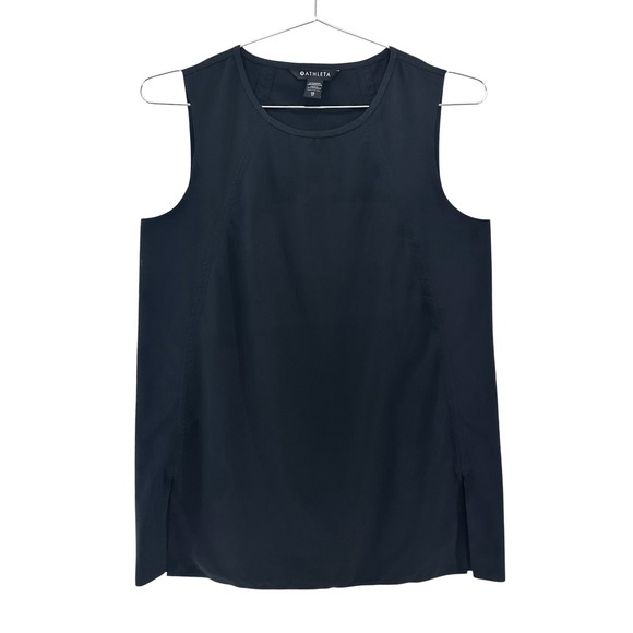 Athleta Tops - ATHLETA Minimalist Workout Tank‎ • XS • black • minimalist athleisure casual